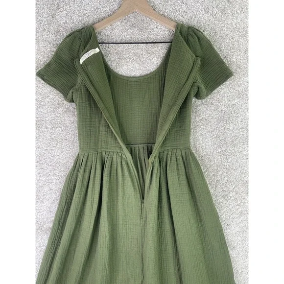 Christy Dawn The Scarlet Dress Women's Small Green Forest Gauze - Picture 7 of 9